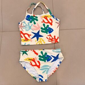 Hanna Anderson Girl Printed 2 Pieces Swimsuit 8yrs/130cm